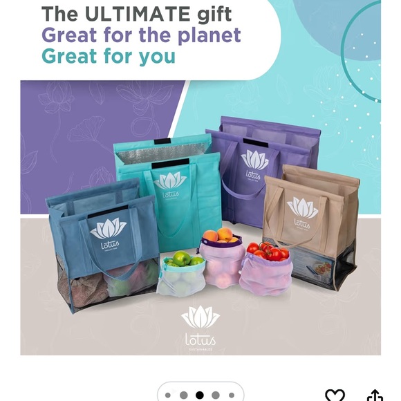 The Container Store Multi-Color Shopping Bag Set - Picture 6 of 11